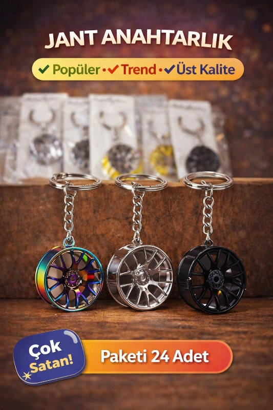 JANT MODEL LÜKS ANAHTARLIK / 24LÜ PAKET